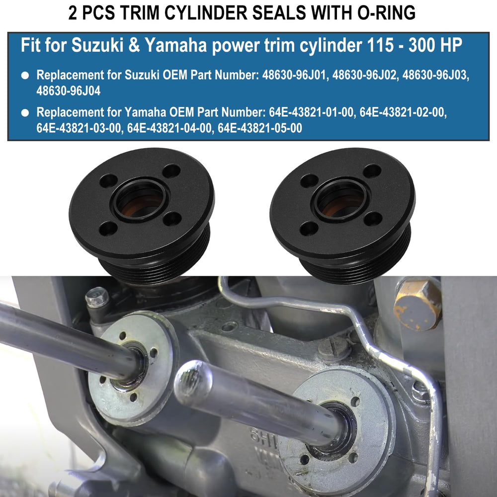 Hihitomorrow trim cap for Suzuki 4-cyl 140hp maintains consistent trim performance.