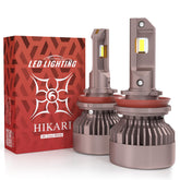 HIKARI WINGS H11 fog light bulbs front view ideal for foggy weather.