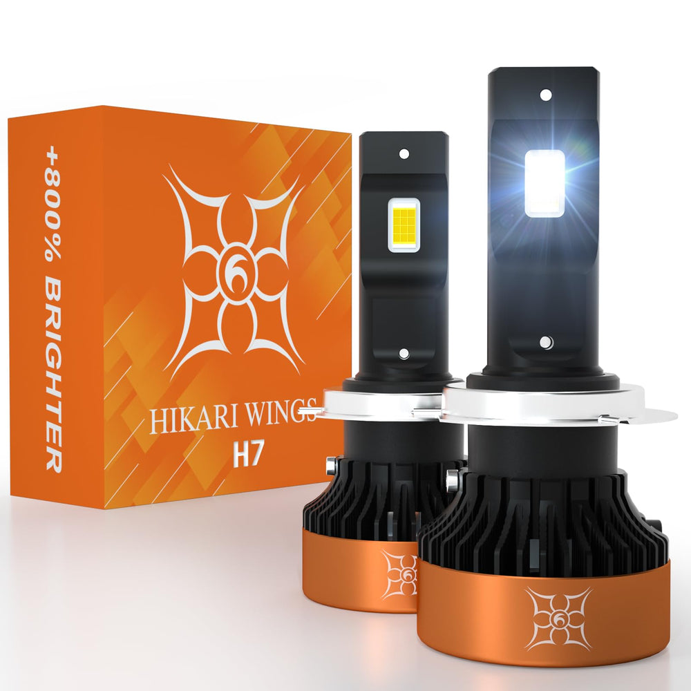HIKARI WINGS H7 LED fog light front view for enhanced night visibility
