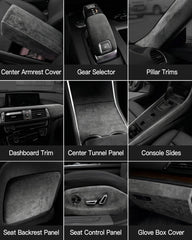 Hiksuky suede wrap on pillar trim refreshes interior with durable finish.
