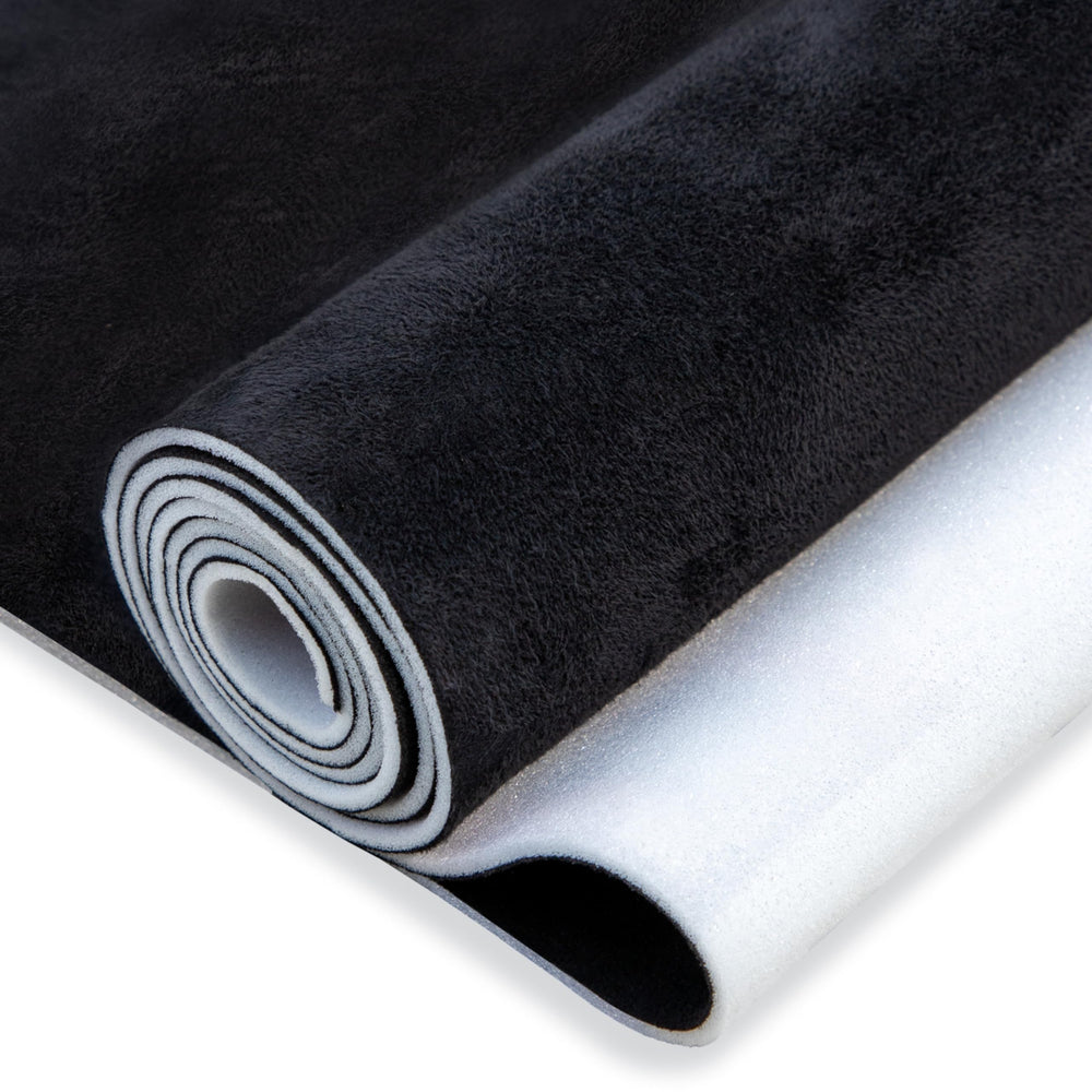 Hiksuky suede headliner 74x60 packaging, ready to install with flat, smooth fabric.