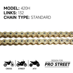 Master link assembly shown for quick install on HILAKE chain