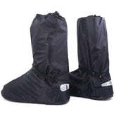 Hilitchi rain boot covers with side zipper protect boots during light rain.