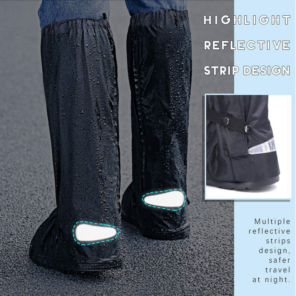 Hilitchi waterproof outer fabric shields boots from drizzle and dust.