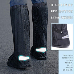 Hilitchi waterproof outer fabric shields boots from drizzle and dust.