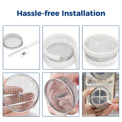 Hillhub bug covers for camper shield vents from animals and debris.