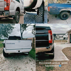 Hilmitile chrome-plated exhaust tip shines with polished, durable finish.