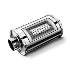 Hilmitile Resonator on 2.5 inch inlet/outlet for quieter exhaust and smoother ride.