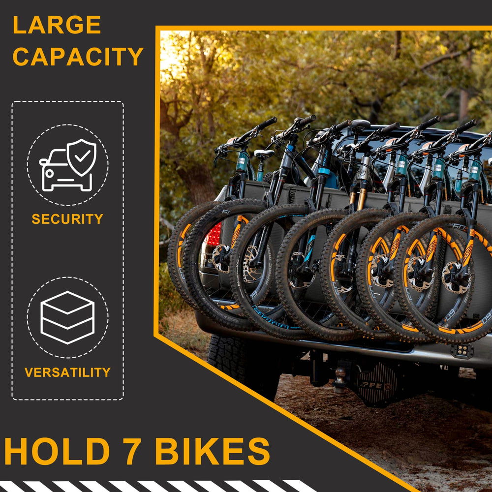 Himal Outdoors foam cushion shields bikes and tailgate during loading.