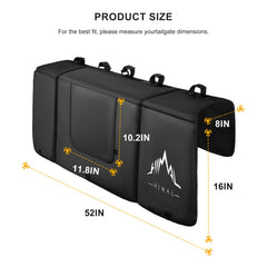 Himal Outdoors Tailgate Pad rear window view keeps backup camera unobstructed