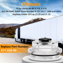 HIMARKLIF oil bath cap thread detail 2.75 inch diameter and 12 pitch