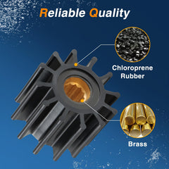 HIMARKLIF water pump impeller 119773-42600 paired with gasket sustains reliable cooling.