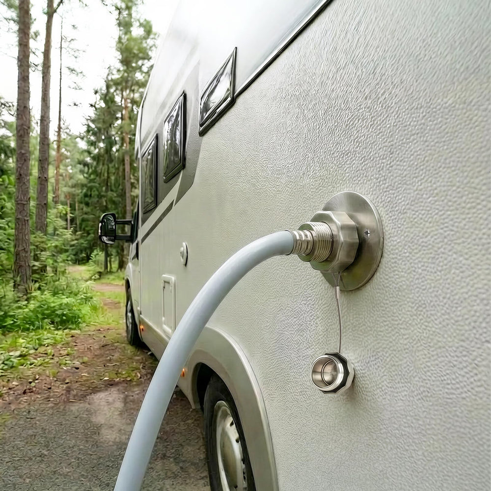 Himaweek universal-fit-rv-city-water-inlet-with-3-4-gt-and-1-2-npt-threads eases installation and compatibility.