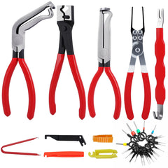 HIMOMO 11pcs electrical disconnect pliers set for versatile automotive wiring tasks