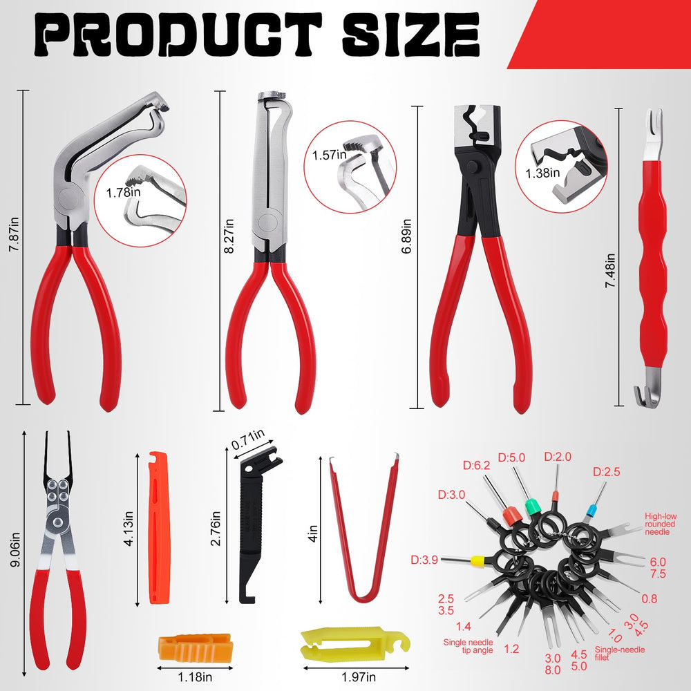 HIMOMO straight plier provides precise access in tight engine bays