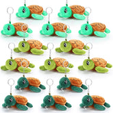 Hinly mini plush turtle keychain: soft 5.5-inch sea turtle for backpack decor and gifting.