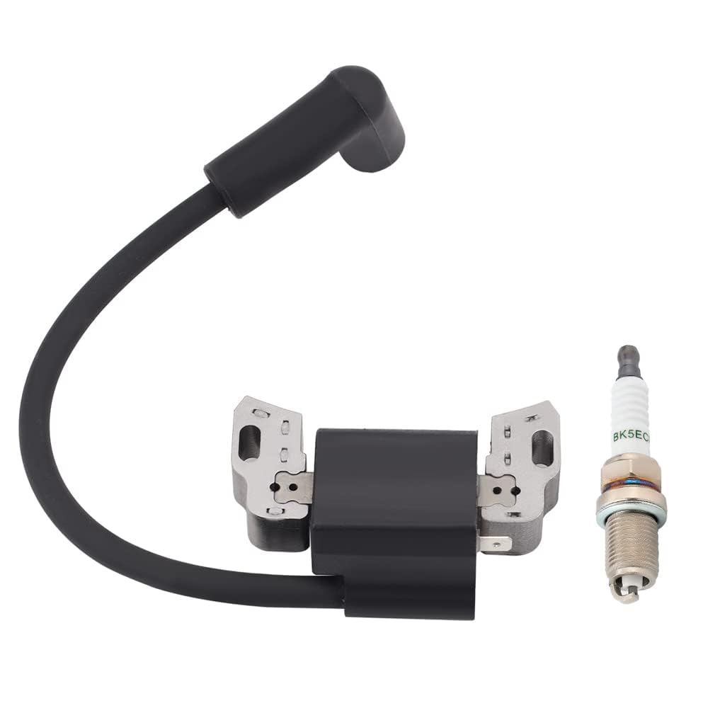 Hipa ignition coil closeup highlights durable housing and precise connectors for Briggs engines.