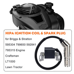 Hipa 595304 ignition coil packaging highlights OEM-replacement compatibility.
