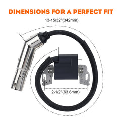 Hipa ignition coil installation image depicts straightforward maintenance for lawn care.