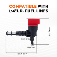 Hipa valve kit includes grommet filter and line for complete installation
