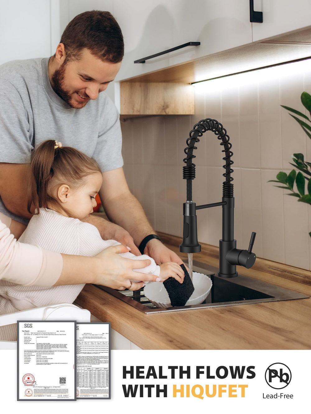 Hiqufet lead-free stainless steel construction resists rust for safe cooking