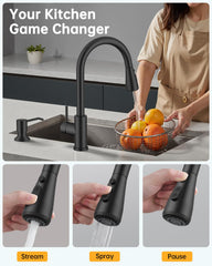 Hiqufet lead-free stainless steel build ensures durable, safe materials.