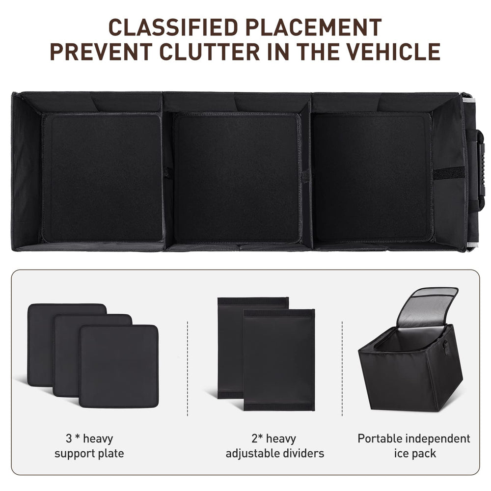HIRALIY foldable trunk organizer saves space when not in use.