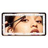 Hirger car sun visor mirror with lights for precise makeup on the go.