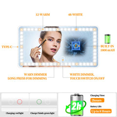 Hirger dimmable bi-color LEDs let you choose cool white or warm yellow.