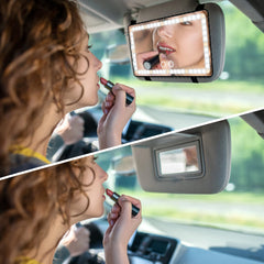 Hirger ultra-thin universal fit mirrors fit most car visors seamlessly.