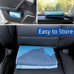 Easy install around seat with adjustable straps for a snug fit.