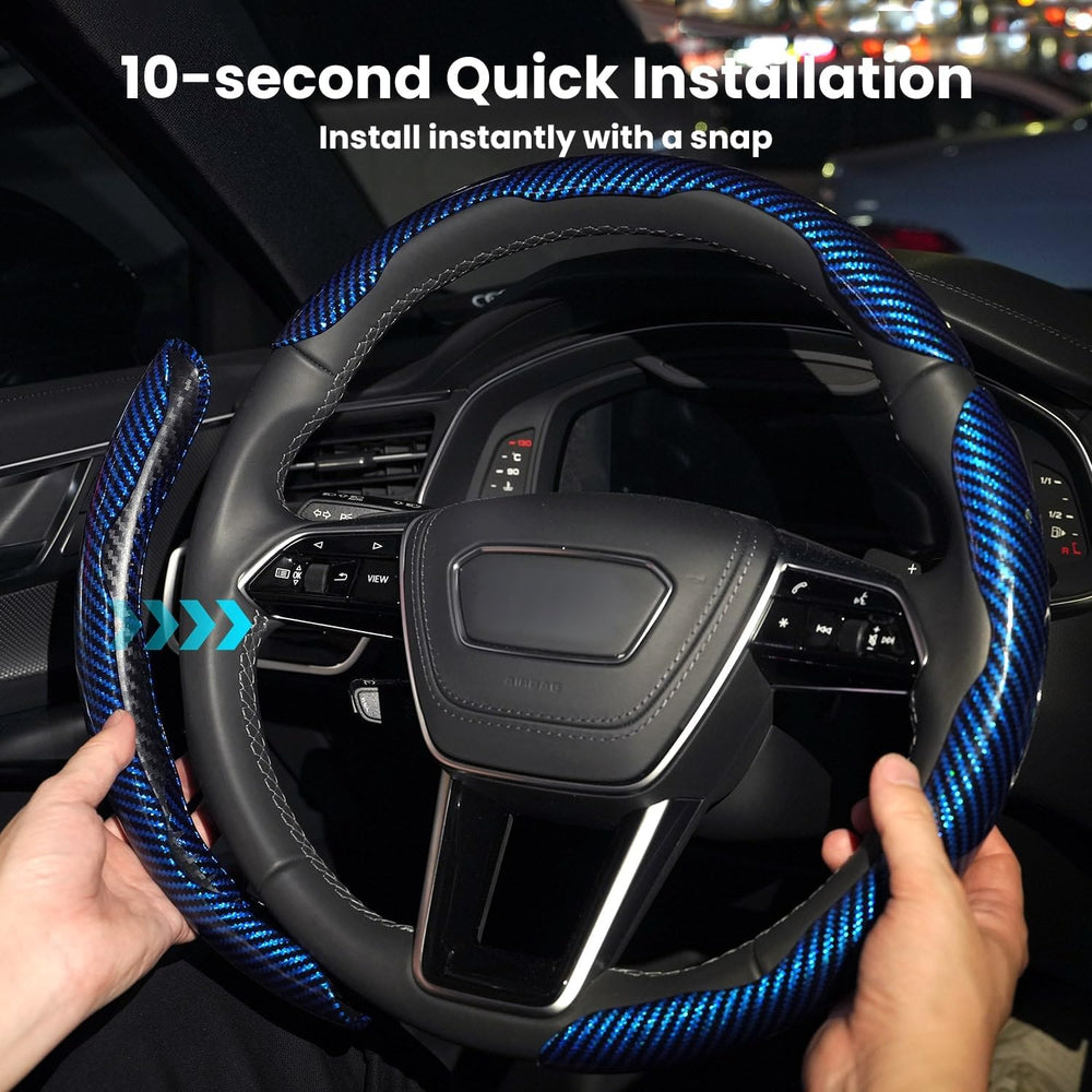 Hiseanllo carbon fiber wheel cover enhances interior sportiness and protection