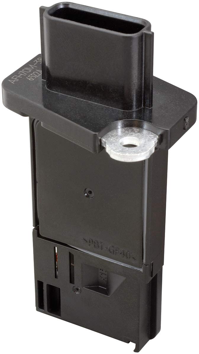 Hitachi MAF0031 mass air flow sensor front view showing compact OE-sized profile