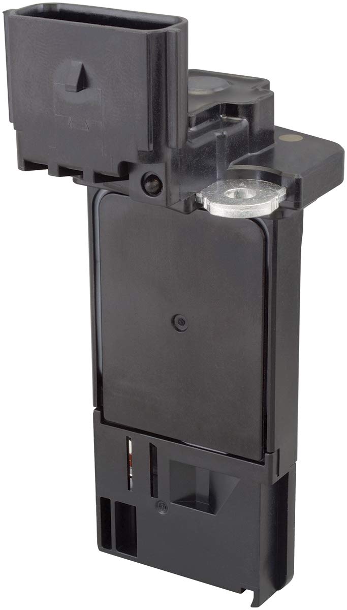 Hitachi MAF0120 sensor front view highlighting compact housing and connector for precise readings