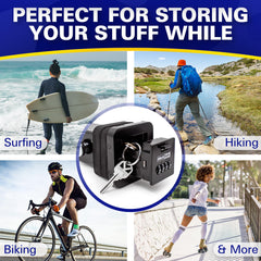 Store keys, cash, and up to two cards for outdoor use.