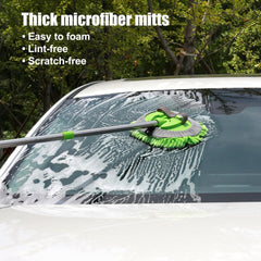 HitJoy car wash kit includes poles and mitts for flexibility