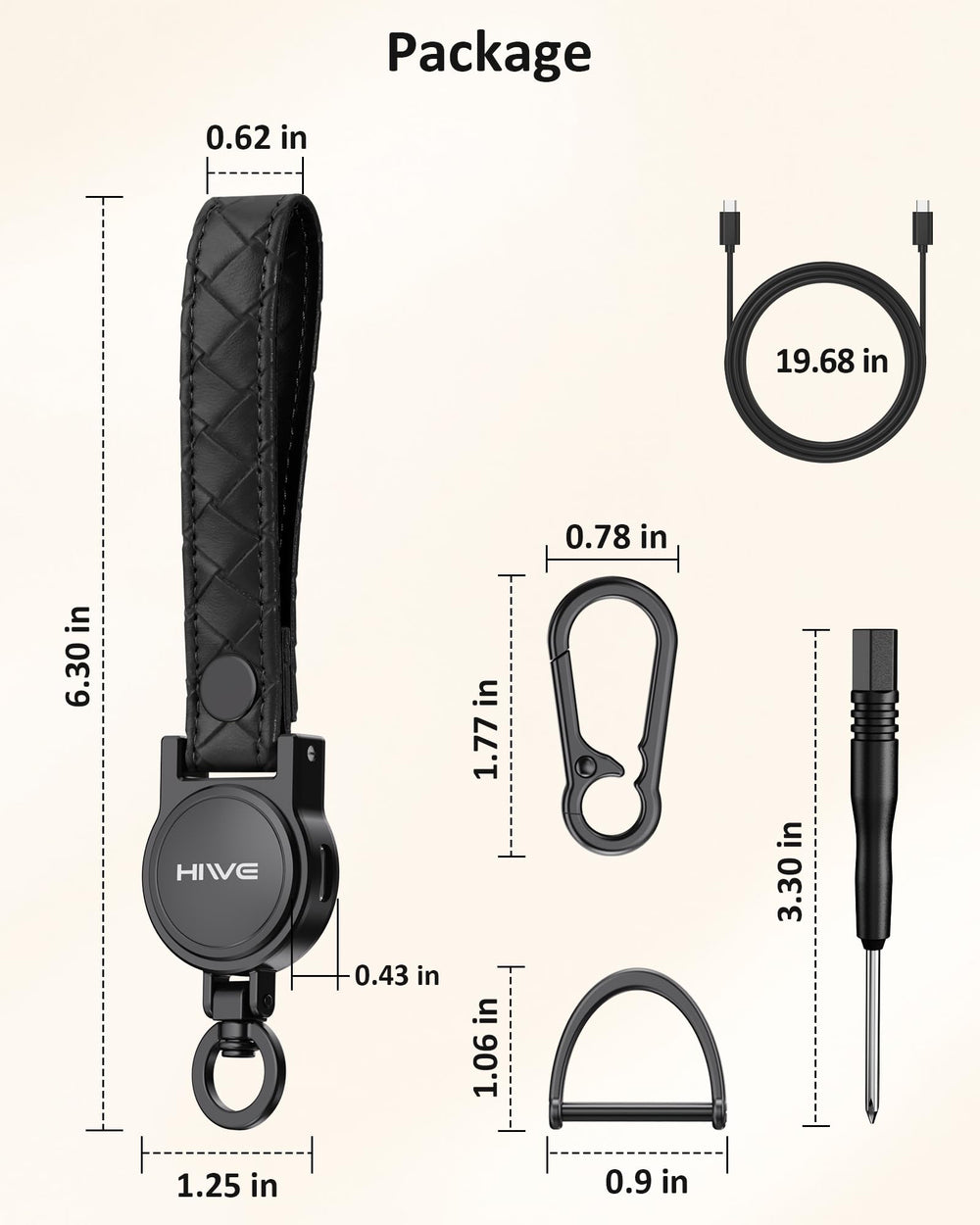 HiWe warranty and support card included with purchase