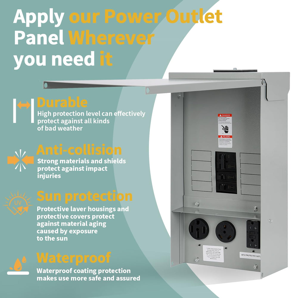 Hiweld elevated cover with padlock prevents unauthorized use while outdoors.