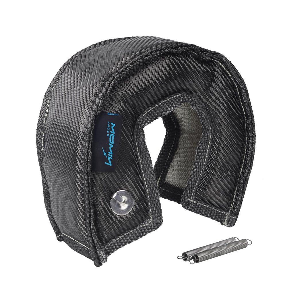 HiwowSport carbon fiber turbo blanket on a T3 cover reduces heat exposure