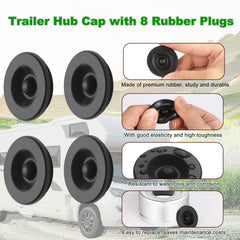 HIYALOT axle dust cap installed on hub demonstrates secure fit