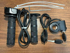 Hizoncore Q20 dirt bike throttle kit ready to ride on trails
