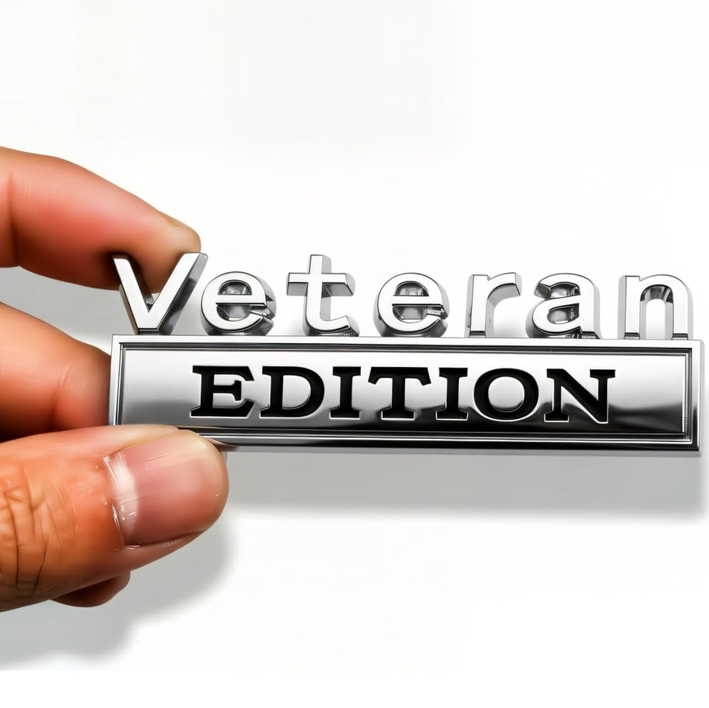 HJKK Veteran Edition emblem on the front door with durable 3D metal finish