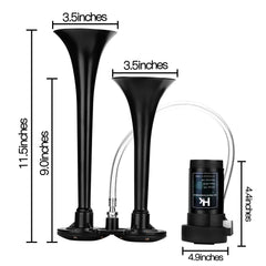 HK sound test at 150dB captures powerful horn output for alerting attention.