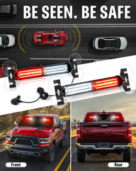 HLauto 1002L 40 LED close-up emphasizes bright signaling for roadside work and warnings.