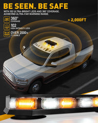 HLauto 406D magnetic base enables quick, paint-safe rooftop mounting.