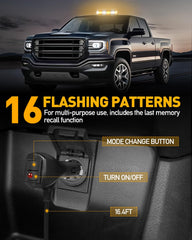 HLauto 700A offers 16 flashing modes for versatile signaling
