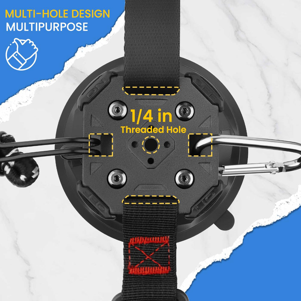 HLOGREE suction cup activation shows easy rotation for strong hold