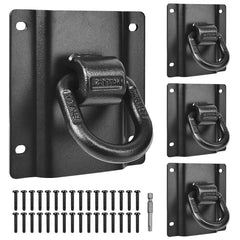 Hlplenn 4-pack heavy-duty tie-down anchors front view for secure truck bed cargo