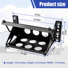 HLTIT battery tray installed on a vehicle with bolt-in mounting