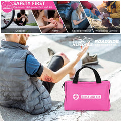 HLWDFLZ pink emergency kit bundle for visibility and safety